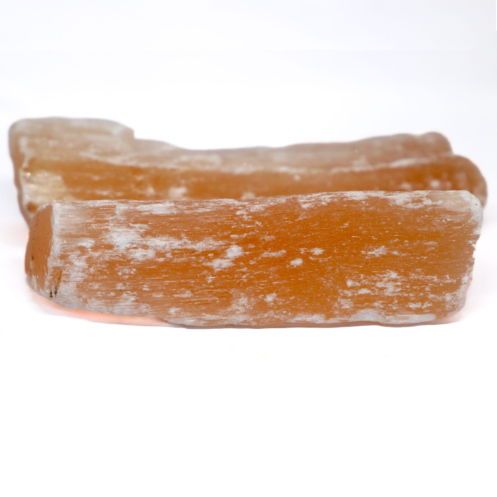 Bastão de Selenita Laranja Bruta