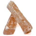 Bastão de Selenita Laranja Bruta
